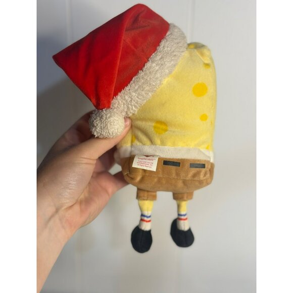 TY Beanie Baby SpongeBob SquarePants Christmas Santa Plush - 2004 Edition w/ Tag - Picture 3 of 5